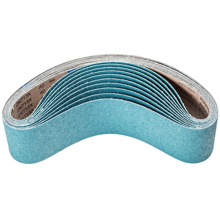 Pferd Tools Coated Belt, Zirc, 4"x36", 36 Grit, 4" W, 36" L, Coated, Zirconia Alumina, 36 Grit 49879